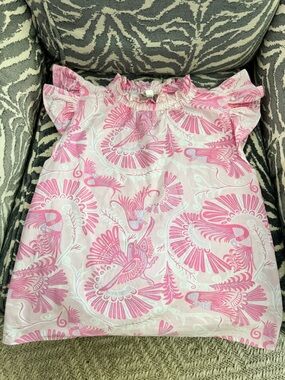 CK Bradley Sail to Sable flutter sleeve blouse SMALL